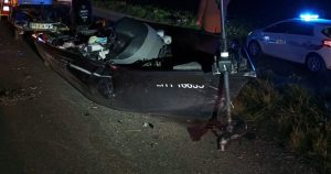 Nordhouse. Un bateau se renverse sur la RD1083 : pas de blessé