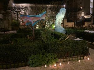 Rassemblement pour le TDoR, place truc truc à Orléans. Crédit : Jeanne Beaudoin