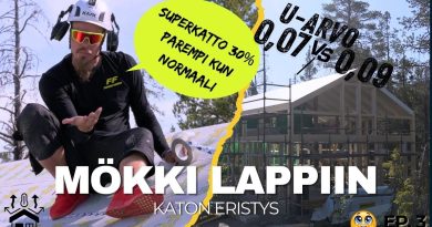 Nouveau toit en Finlande : U-arvo 0,07 contre 0,09 !