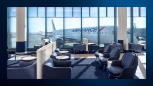 Nouvelle salle Air France à l'aéroport de Chicago