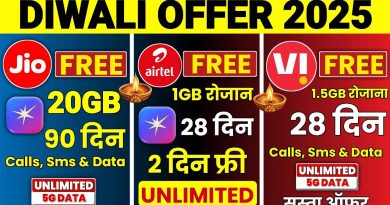 Offres Diwali 2025 : 20 Go gratuits et 5G illimitée chez Jio, Airtel, Vi