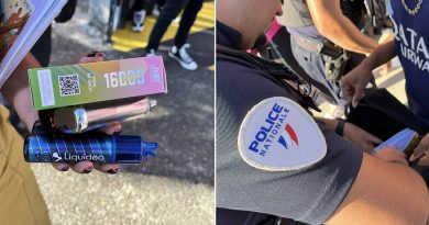 Opération de contrôle au lycée Ramassamy : 800 élèves passés au crible, neuf puffs saisies