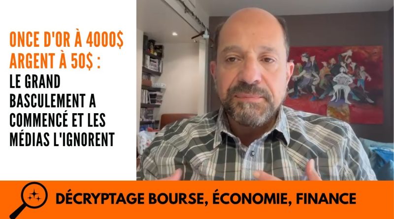 Or à 4000$ et argent à 50$ : un tournant ignoré par les médias !