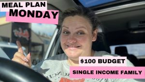 PLAN DE REPAS LUNDI | Budget de 100 $ | Shopping avec @vlogswithbecks