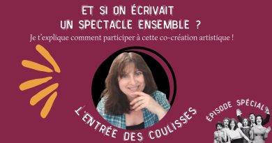 Participez à l'écriture de mon nouveau spectacle !