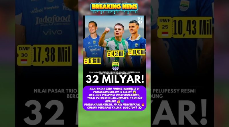 Persib Bandung : Trio Timnas Atteint 32 Milliards ! 🔥