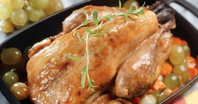 Pintade entière en cocotte au four