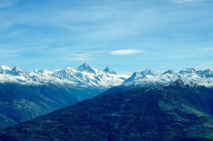 Switzerland, Alps, Matterhorn, lake, mountains, Swiss flag, Geneva
