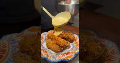 Poulet croustillant à la sauce cheddar 🍗😋