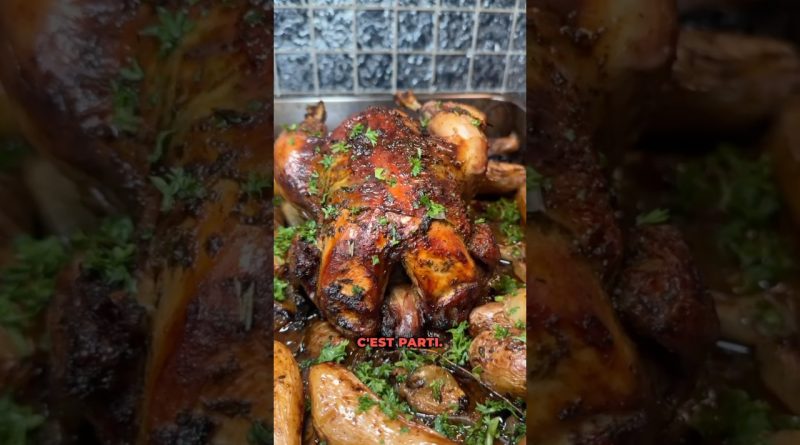 Poulet rôti au beurre maître d'hôtel : recette facile !