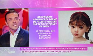 Poupées pédopornographiques. Frédéric Merlin et Shein, unis dans la tempête -