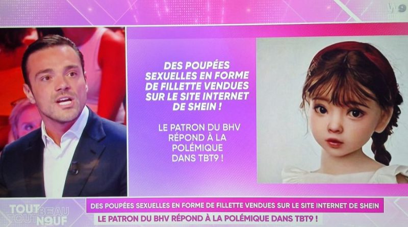 Poupées pédopornographiques. Frédéric Merlin et Shein, unis dans la tempête -