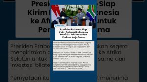 Prabowo envoie une délégation en Afrique du Sud pour renforcer les liens