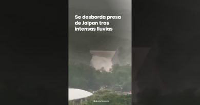 Presa de Jalpan déborde après de fortes pluies