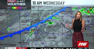 Prévisions : Front froid, pluie éparse demain et grand rafraîchissement jeudi.