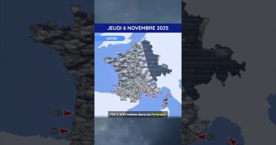 Prévisions Météo : 6 au 8 Novembre 2025