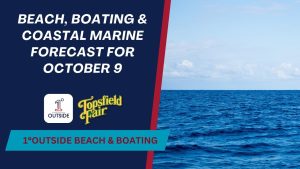 Prévisions maritimes côtières pour le 9 octobre : Plage et navigation