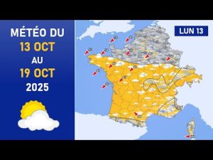 Prévisions météo du 13 au 19 octobre 2025