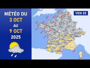 Prévisions météo du 3 au 9 octobre 2025