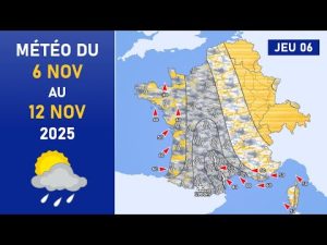 Prévisions météo du 6 au 12 novembre 2025