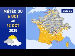 Prévisions météo du 6 au 12 octobre 2025