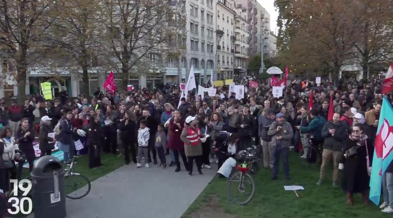 Quelque 2500 fonctionnaires ont protesté à Genève contre les "mesures d'austérité" étatiques | RTS