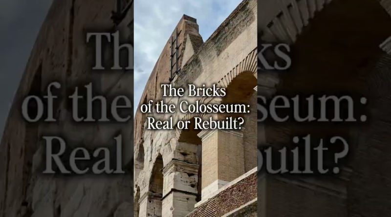 Qu'est-ce qui est vraiment ancien dans le Colisée ?