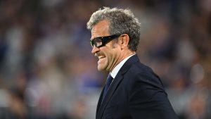 France - Fidji (34-21) : Fabien Galthié se dit satisfait de la victoire des Bleus, malgré tout.