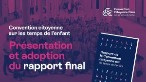Rapport de la Convention citoyenne sur les temps de l'enfant | Conseil économique, social et environnemental