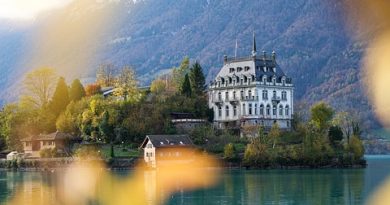Switzerland, Alps, Matterhorn, lake, mountains, Swiss flag, Geneva
