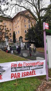 Rassemblement contre la présence d'Israël au festival international du cinéma d'Animation d'Annecy