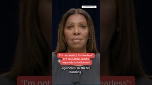 Réaction de Letitia James à l'inculpation à New York