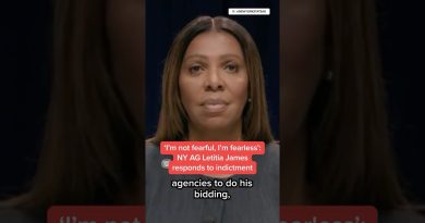 Réaction de Letitia James à l'inculpation à New York