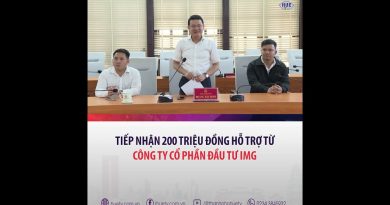 Réception de 200 millions de VND de la société IMG