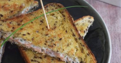 Croque-monsieur au saumon fumé