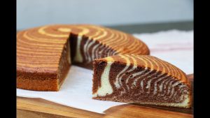 Recette facile du moelleux cake zébré marbré