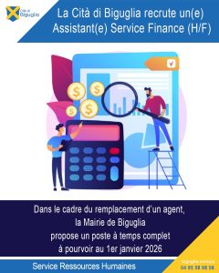 Recrutement Assistant(e) Service Finance (H/F) - Mairie de Biguglia