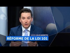 Réforme de la loi 101 : Simon Jolin-Barrette s'exprime