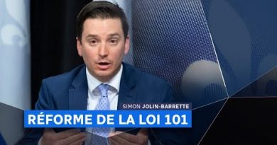Réforme de la loi 101 : Simon Jolin-Barrette s'exprime