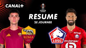 Résumé AS Rome vs Lille - Ligue Europa 2025-26 (J2)