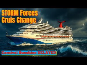 Retard d'un paquebot Carnival à cause d'une tempête massive