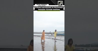 Retrait de l'eau sur les côtes de Sulawesi après un séisme