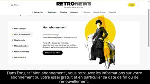 RetroNews : Guide 5 - Découvrez votre espace personnel