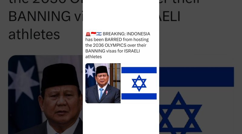 Revers majeur pour la candidature olympique de l'Indonésie 2036