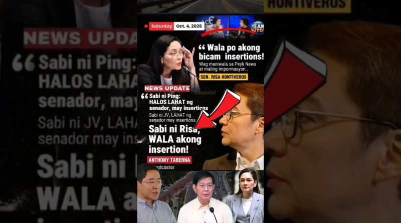 Risa Hontiveros dément les fausses infos sur les insertions !