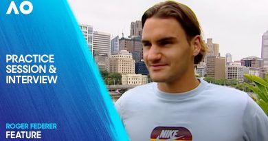 Roger Federer : Entraînement et Interview à l'Open d'Australie 2004