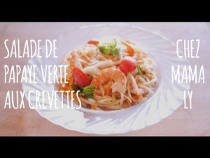 Salade vietnamienne de papaye verte et crevettes