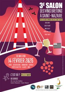 Affiche deuxième salon des vins bretons 2025