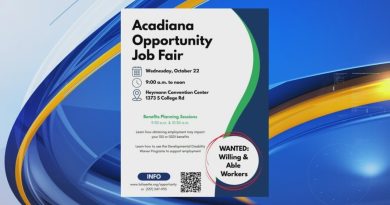 Salon de l'emploi Acadiana Opportunity au Heymann Center la semaine prochaine
