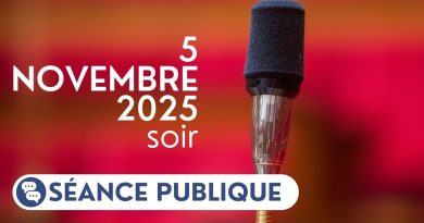 Séance publique du 5 novembre 2025 en soirée